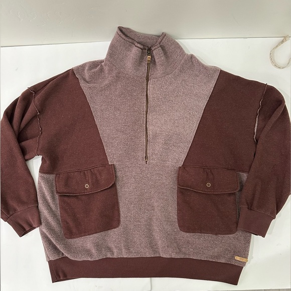 BKE Quarter Zip Pullover Red X-Large - Picture 4 of 15